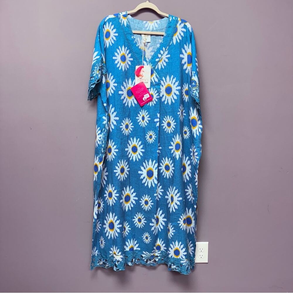 Nimo With Love Dahlia Linen Kaftan - Picture 2 of 7